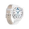 Frg-B19/Huawei Wearable Watch GT 3 Pro 43MM Leather  Silver Bezel White Leather Starp HUAWEI / White