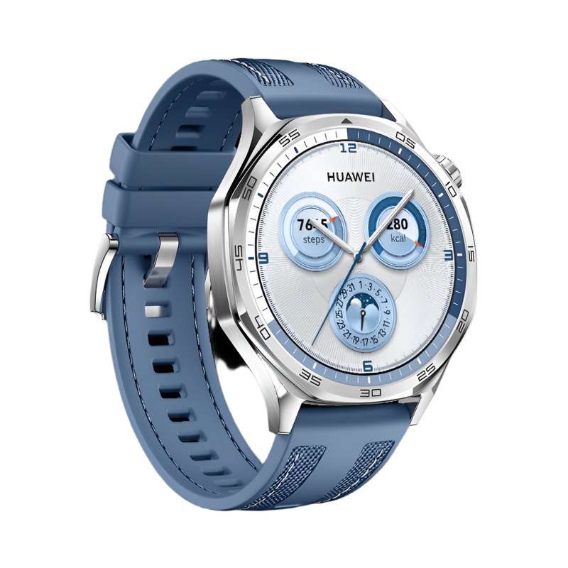 Huawei Watch GT 5 46Mm, Topa Blue Composite Braided Strap Asia & Africa, Blue