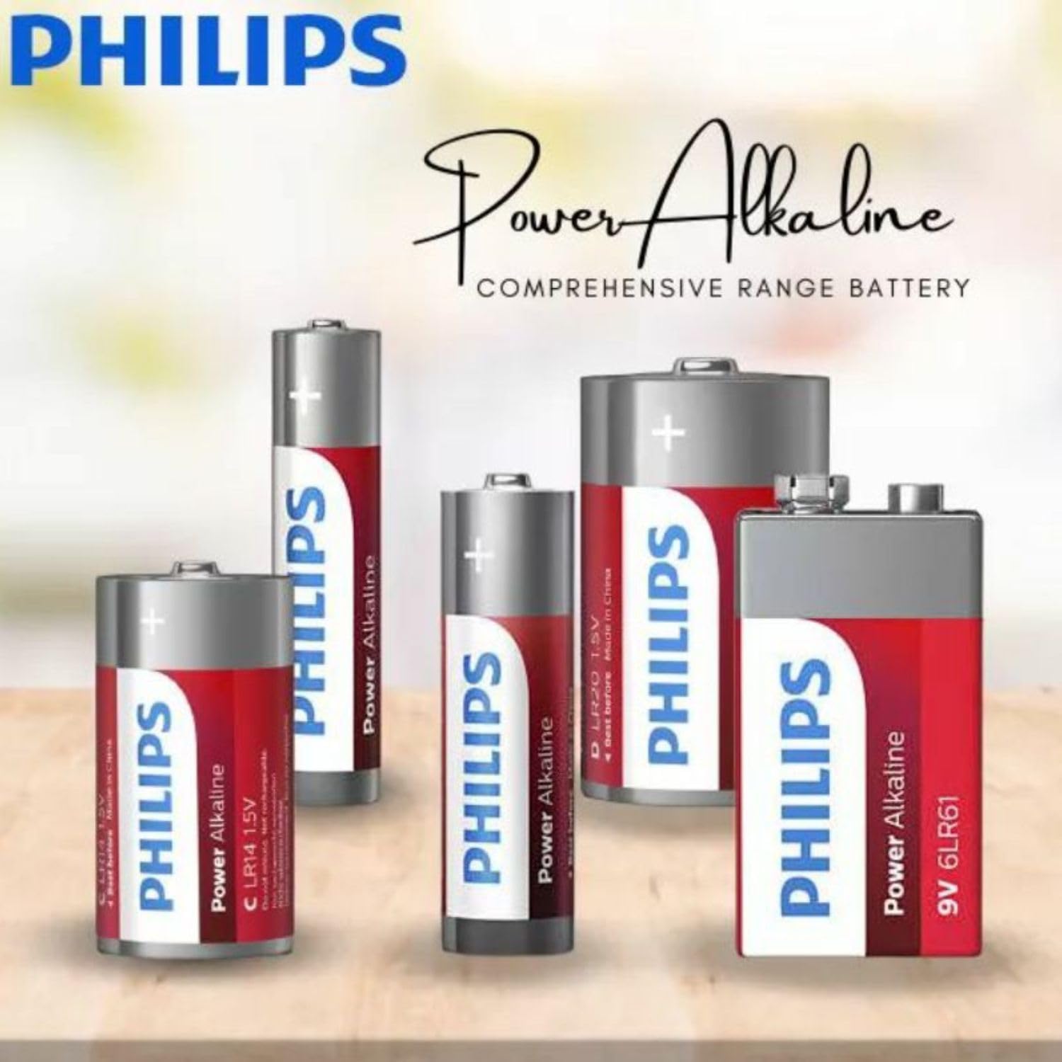 Philips Power Alkaline Batteries AA, Pack of 2