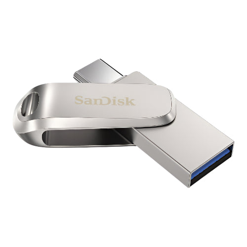 SanDisk USB flash drive on a white background