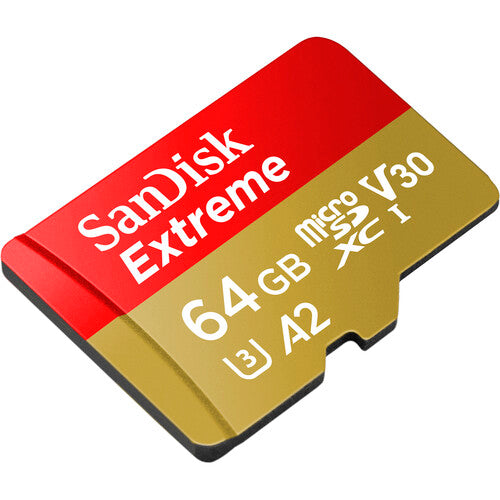 SanDisk Extreme Micro SDHC UHS-I Card, 64GB