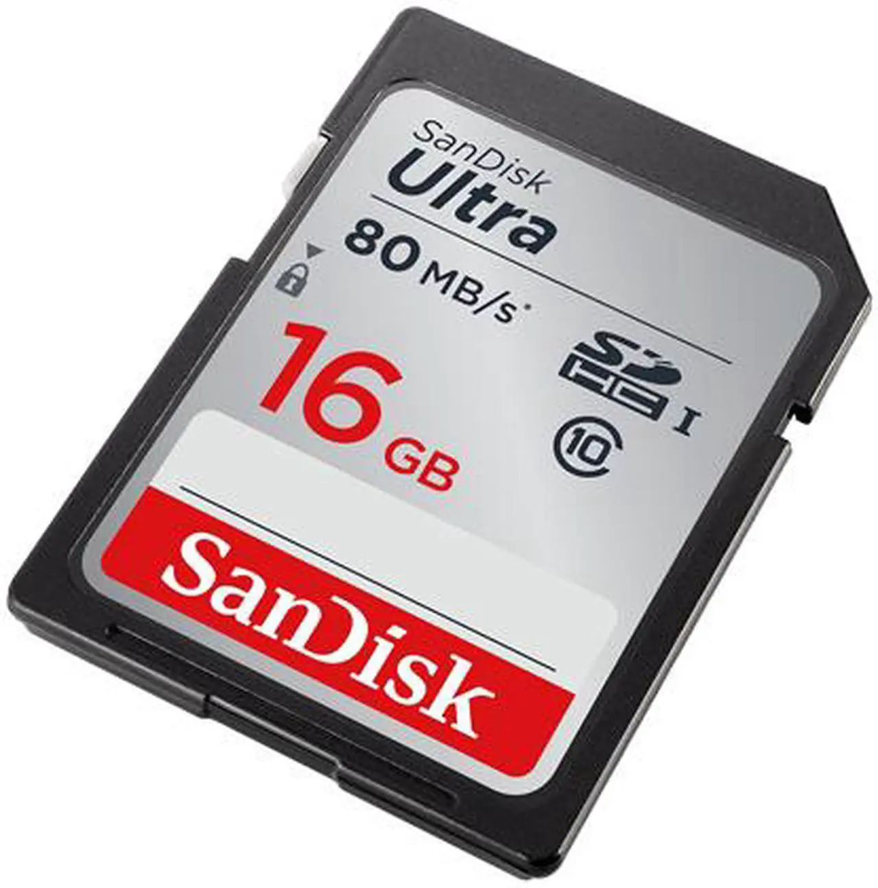 SanDisk Ultra SDHC, 80MB/s Class 10 UHS-I, 16GB