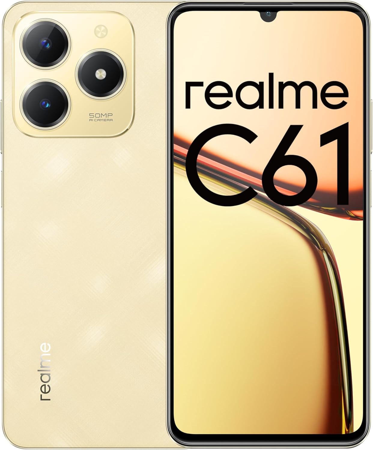 Realme RMX3930 Sparkle Gold (128GB 6GB), 6.78 inch