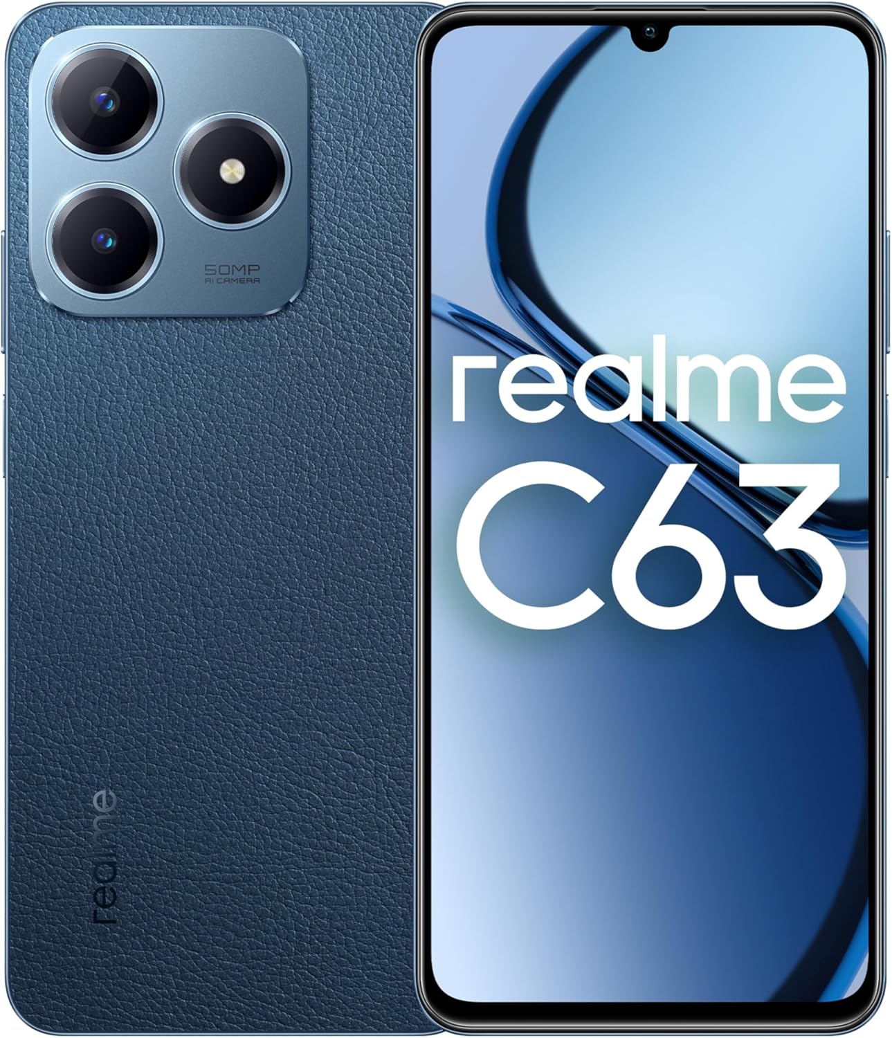 Realme RMX3939 Leather Blue