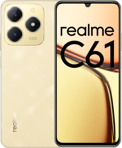 Realme C61, 8GB & 256GB, 6.7Inch, 5000Mah, Sparkle Gold