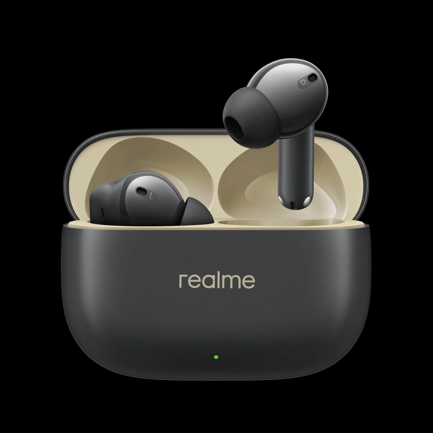 RMA2302 /  T300-BK/Realme BUDS-Wireless in-Ear Earbuds with 30dB ANC, stylish  BLACK WHITE