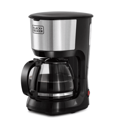 Black & Decker American Coffee Maker, 1.2Lit, 750Watts, Black & Steel