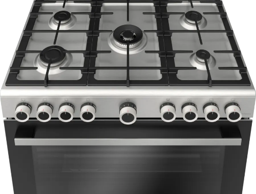 Bosch Serie 4 Gas Range Cooker 90Cm, 5burner, Stainless Steel