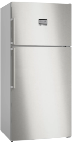 Bosch Refrigerator series 6 Top Freezer A++, 687Lit, Anti Fingerprint, Stainless Steel