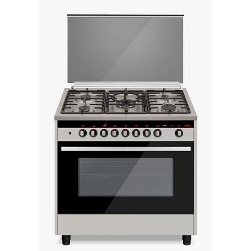 OG-9850/Trophy gas cooker 90 cm steel with LED Trophy / BUILT-IN OVEN