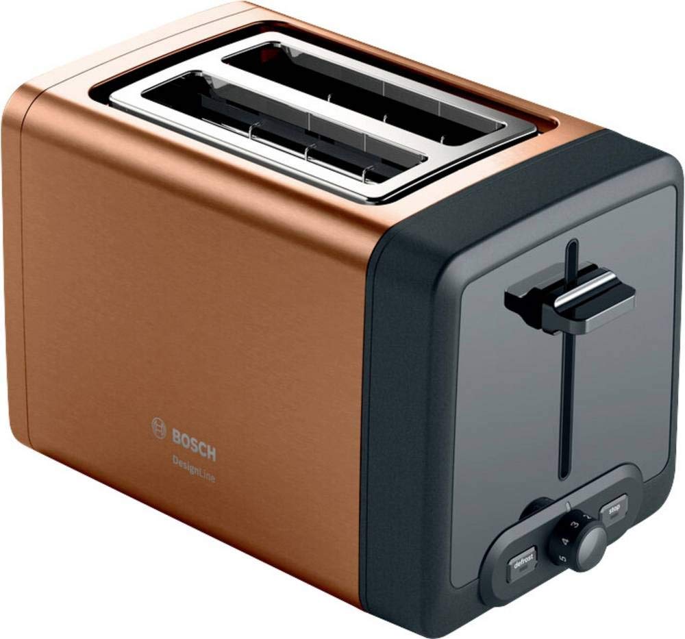 Bosch Compact Toaster Design Line 970 W 2 Slice Copper