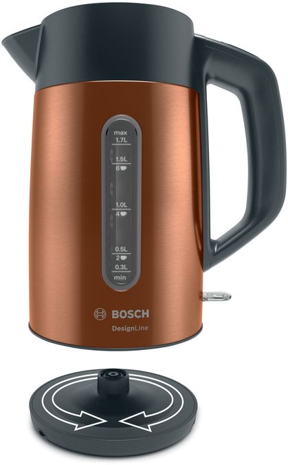 Bosch Kettel Designline 1.7 L 2400 W Safety Copper