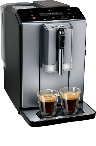 Bosch Vero Cafe Fully Automatic Coffee Machine Diamond, Water Tank 2Lit, 1400Watts, Titanium Metallic