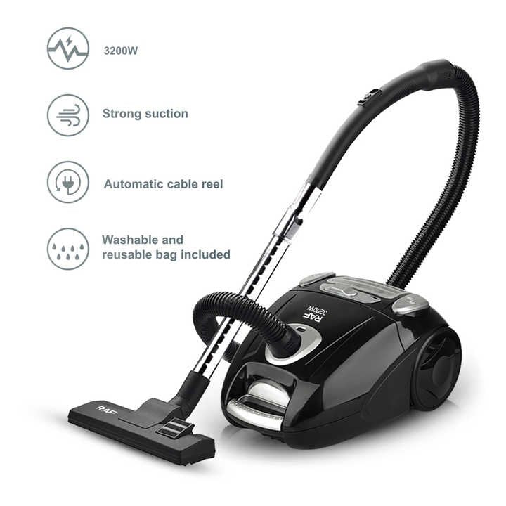 RAF Vacuum Cleaner, Black