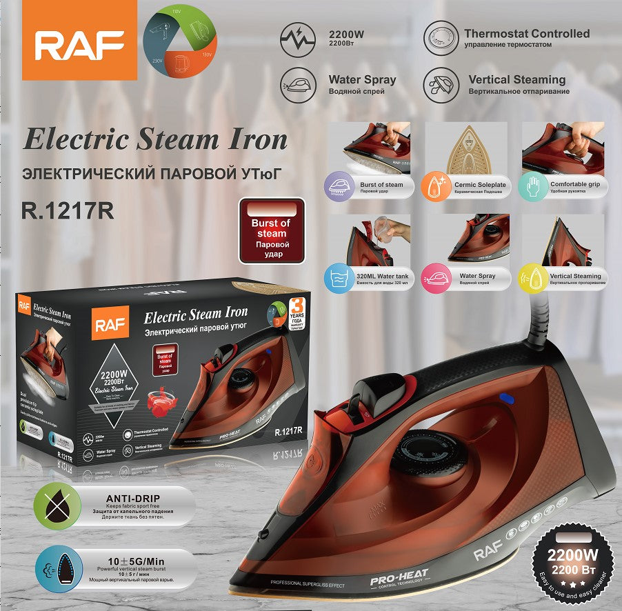 R.1217R / RAF STEAM IRON 2200 WATT / YES