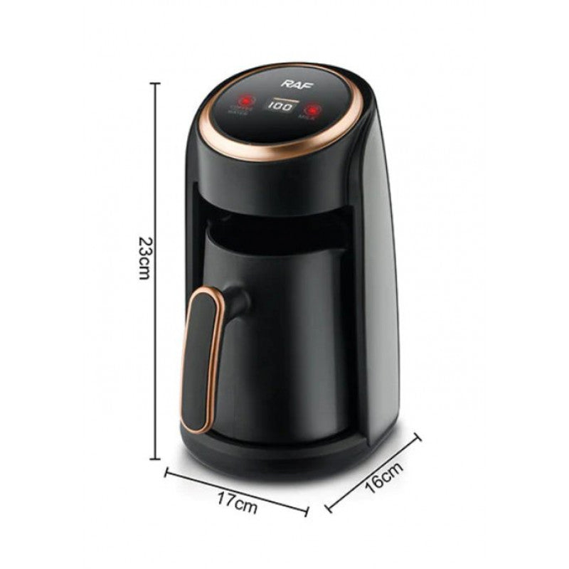 RAF Turkish Coffee Maker, 600Watts, 300Ml, Black Gold RAF Turkish Coffee Maker, 600Watts, 300Ml, Black Gold