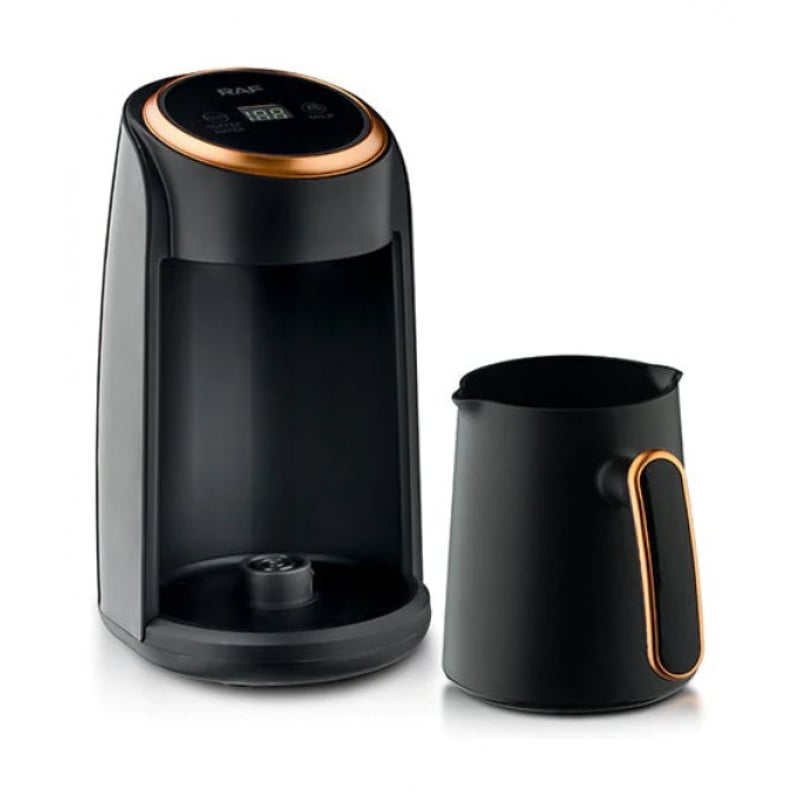 RAF Turkish Coffee Maker, 600Watts, 300Ml, Black Gold RAF Turkish Coffee Maker, 600Watts, 300Ml, Black Gold