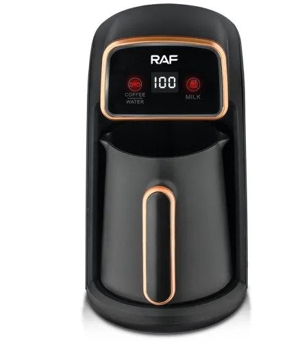 RAF Turkish Coffee Maker, 600Watts, 300Ml, Multi Usage, Black RAF Turkish Coffee Maker, 600Watts, 300Ml, Multi Usage, Black
