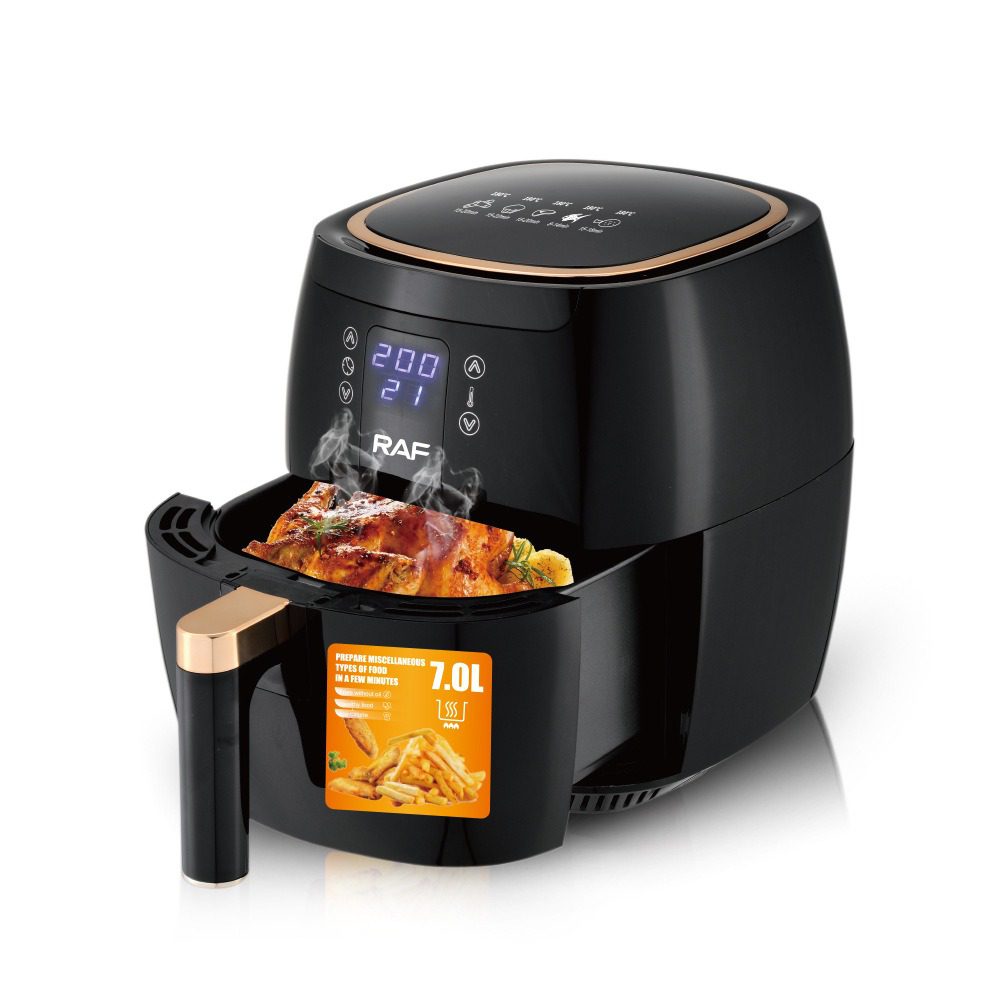 Raf Air Fryer, 7Lit, 1500Watts, Black
