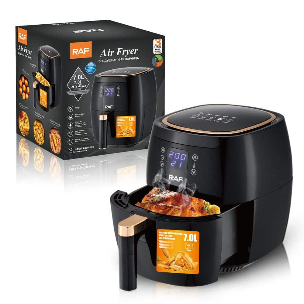 Raf Air Fryer 7Lit, Black