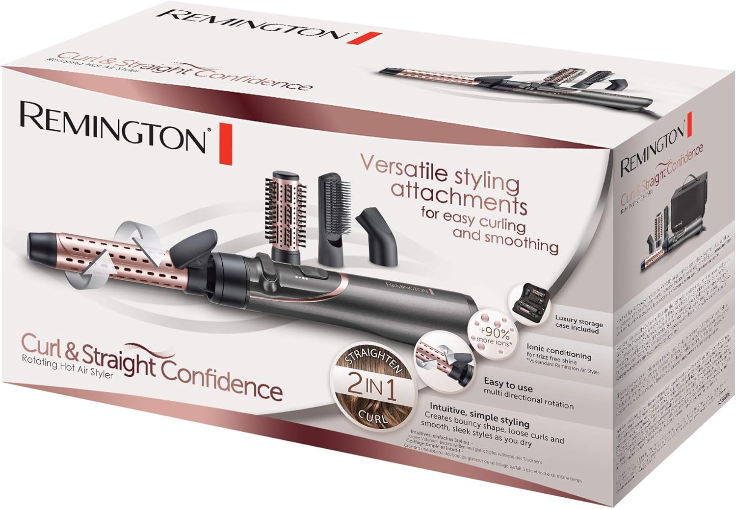 Remington Curl & Straight Confidence Rotating air styler Grey