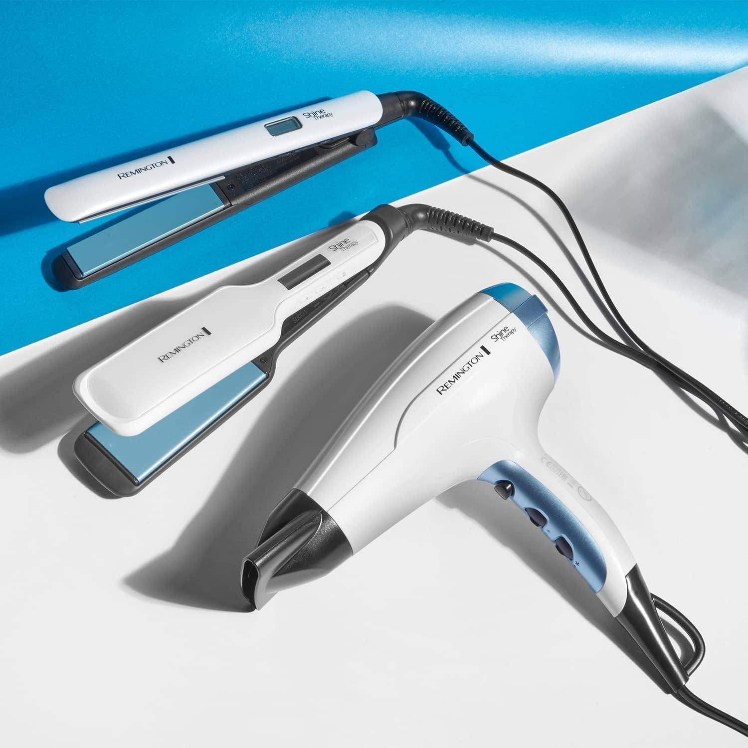 Remington Straightener Ceramic, 150C–230C, White Remington Straightener Ceramic, 150C–230C, White