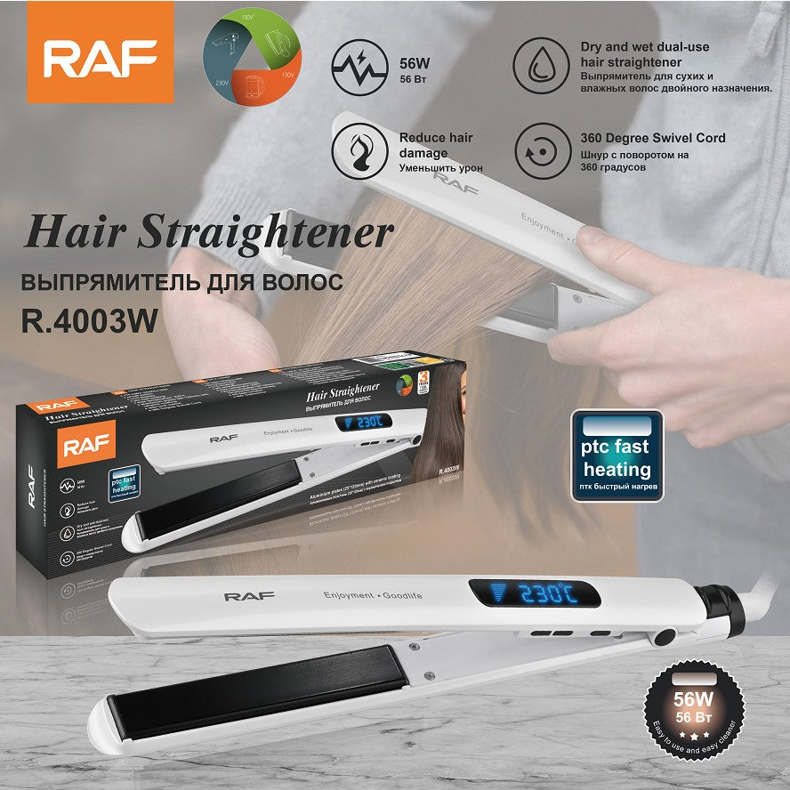 R.4003W / RAF Hair Straightener Straightener / 230 c / BLACK