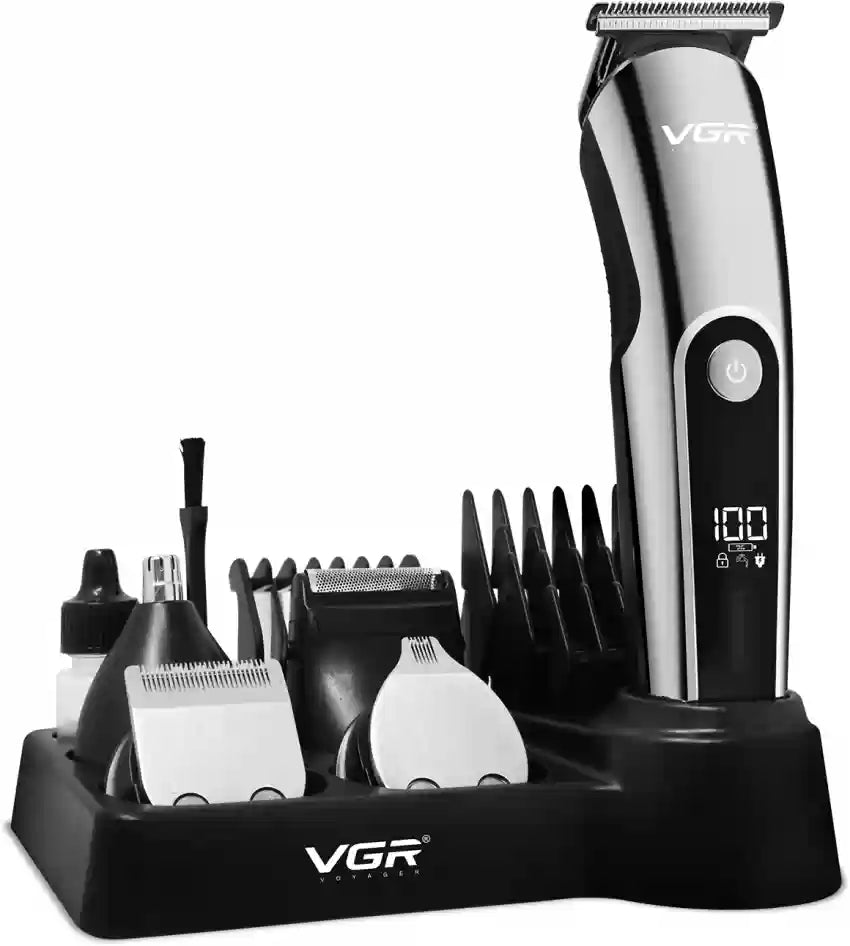 V-107 / VGR Professional Grooming set 11 in 1 Grooming / 11 in 1 / BLACK