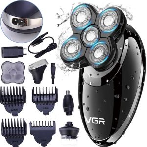 V-302 / VGR Fully Washable rotary  Shaver 4 in 1 shaver / 4 in 1 / BLACK