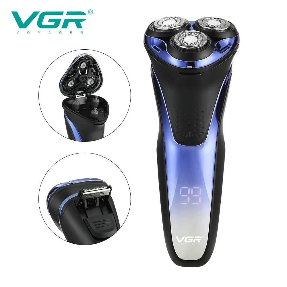 V-306 / VGR Wet & Dry Rotary Shavers with Pop-up Trimmer shaver / Wet & Dry / BLACK