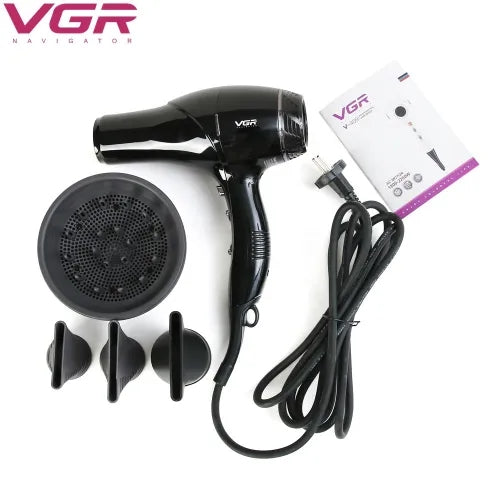 V-413 / VGR Hair Dryer 2200watt AC Motor hair Dryer / 2200 watt / BLACK