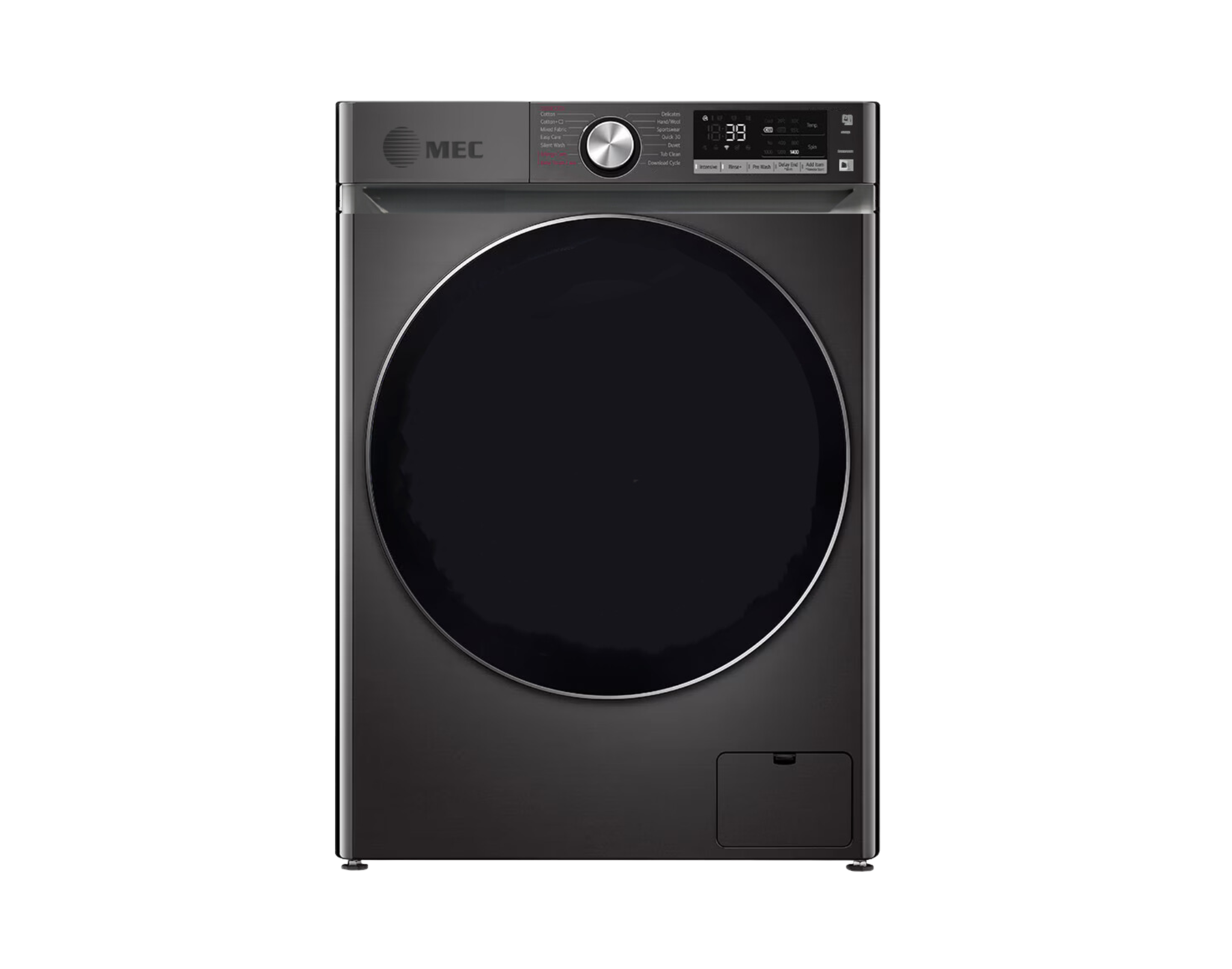 MEC Front Load Washing Machine A++, BLDC Inverter, 16 program, 1400Rpm, 9KG, Inox