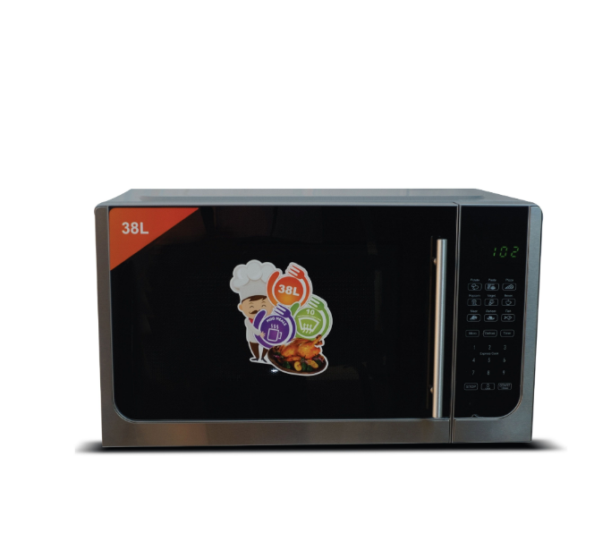 MEC Microwave 38Lit, 1400Watts, Silver with Black Finished Glass