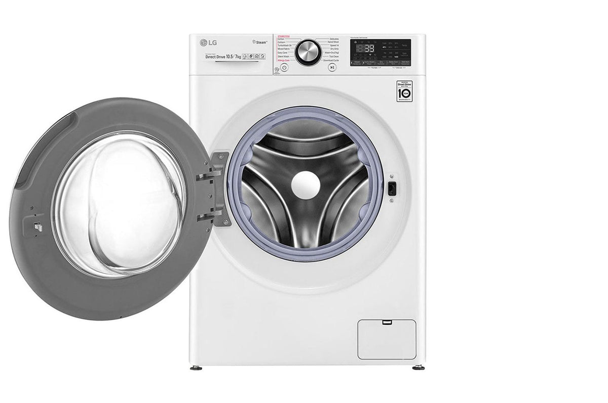 LG Front Load Washer & Dryer Machine A, 10.5KG Wash & 7KG Dryer, 1400RPM, White