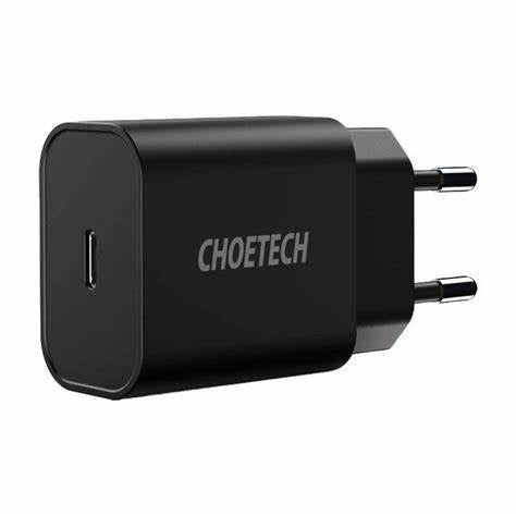 "PD5005-EU-CLBK/CHOETECH PD20W USB C IPhone Fast Charger With MFi Certified Nylon Braided USB-C To L