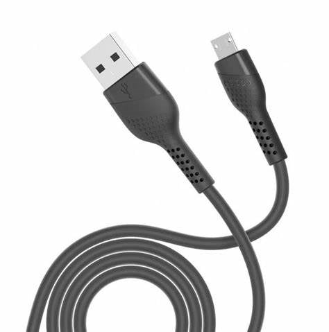 Porodo Pvc Cable Micro 2.4M Usb-A To Micro 2.4M Black