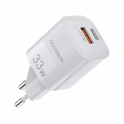 Choetech Fast Usb Wall Charger Usb Type C Pd Qc 33W White Choetech Fast Usb Wall Charger Usb Type C Pd Qc 33W White