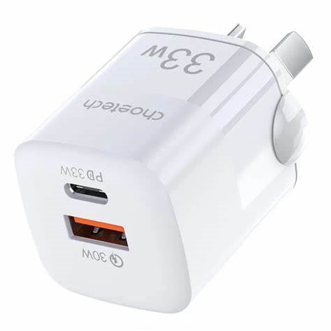 Choetech Fast Usb Wall Charger Usb Type C Pd Qc 33W White Choetech Fast Usb Wall Charger Usb Type C Pd Qc 33W White