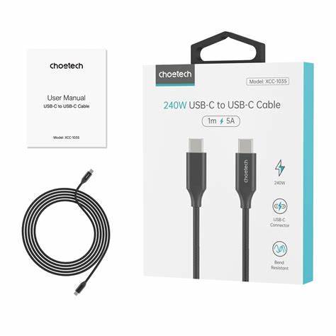 Choetech Pd3.1 240W Usb-C To Usb-C Cable 1.2M