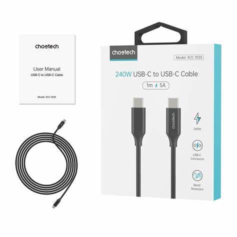 Choetech Pd3.1 240W Usb-C To Usb-C Cable 1.2M Choetech Pd3.1 240W Usb-C To Usb-C Cable 1.2M