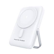 CHOETECH Power Bank 10,000 Mah, Magnetic with Stand, White CHOETECH Power Bank 10,000 Mah, Magnetic with Stand, White