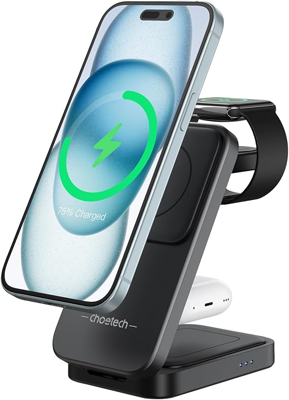 CHOETECH Wireless Charger, Magnetic 3-in-1 CHOETECH Wireless Charger, Magnetic 3-in-1