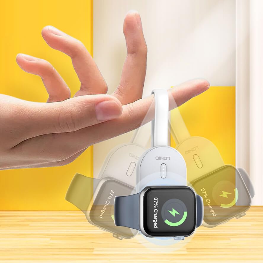 Ldnio Watch Wireless Charger, White Ldnio Watch Wireless Charger, White