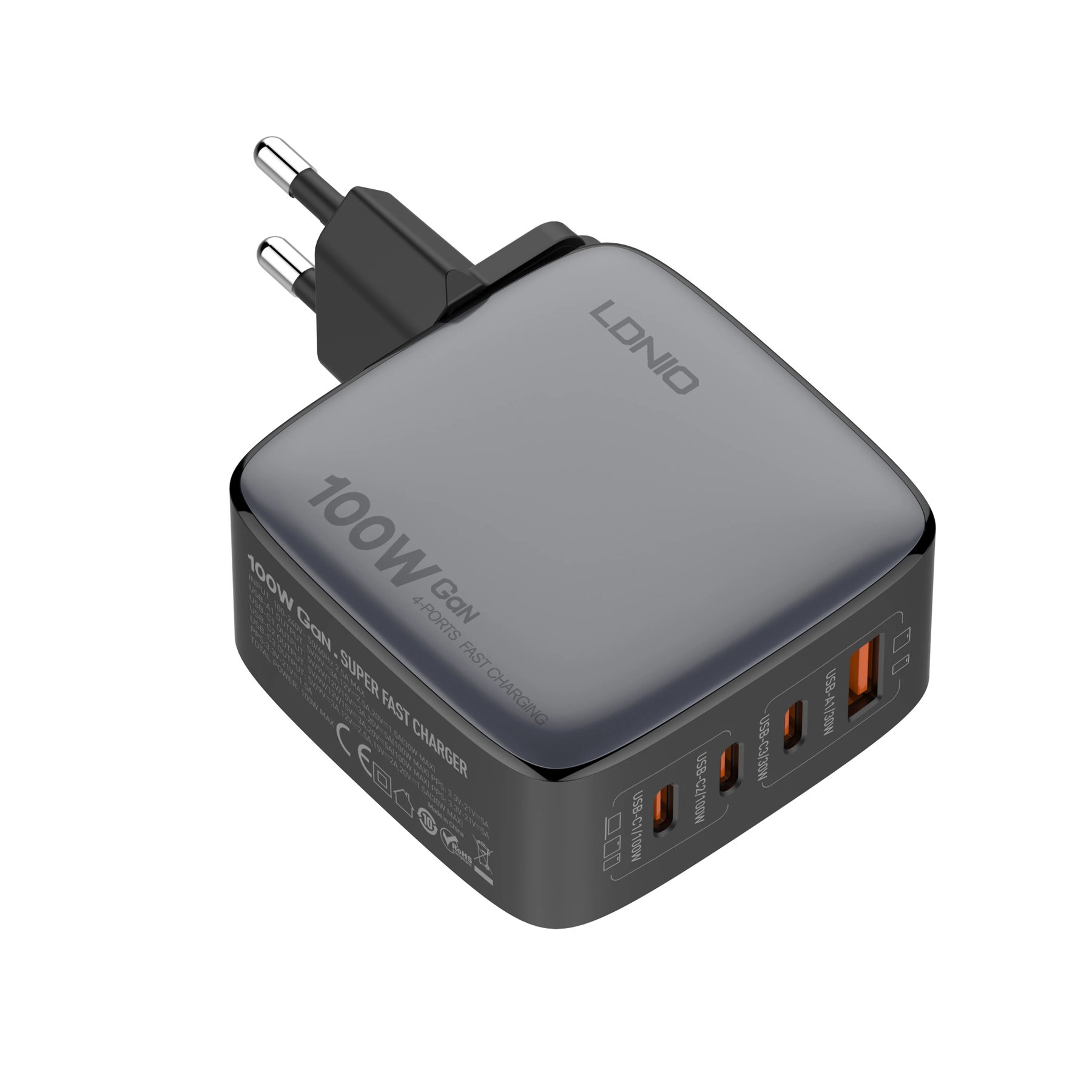 Ldnio Super Fast Charger, 100Watts, White Ldnio Super Fast Charger, 100Watts, White