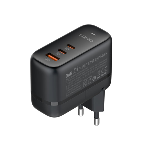 Ldnio Fast Charging Protocols, 60Watts, Black Ldnio Fast Charging Protocols, 60Watts, Black