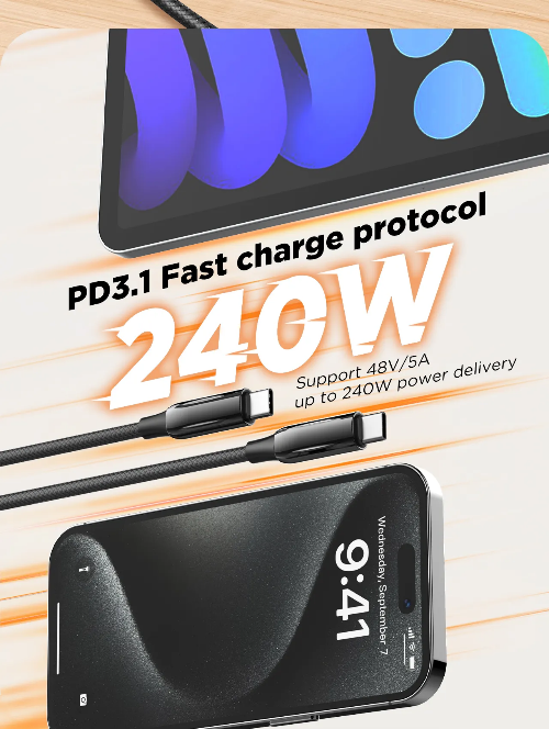 Ldnio Fast Charher Protocol, 240Watts, Black Ldnio Fast Charher Protocol, 240Watts, Black