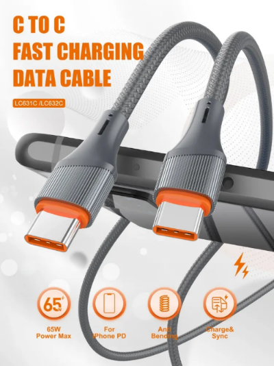 Ldnio Cable Compatible, Iphone 15, 65Watts, 1Mm