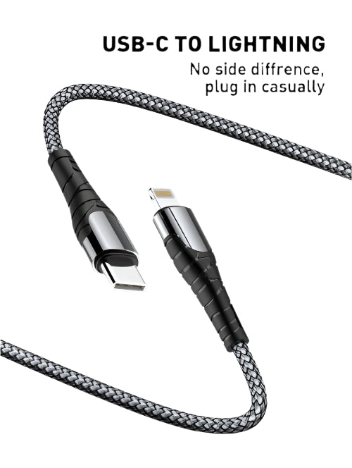 Ldnio Cable Fast Charger, Type-C to Lightning, 1Mm, 18Watts