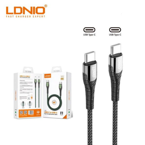 Ldnio Fast Charger Cable, 1Mm, 65Watts, Type-C to Type-C