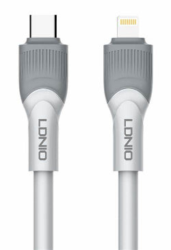 Ldnio Fast Charger Cable, 1Mm, 30Watts, White